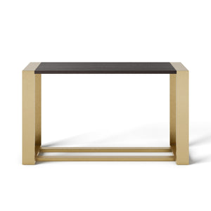 VIG Furniture Modrest Fauna - Modern Wenge and Brass Console Table VGBB-BN-2X-WB-BRN-CT