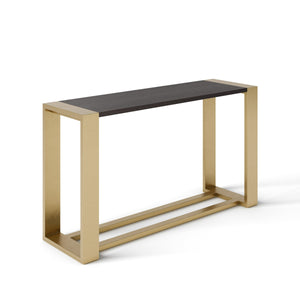 VIG Furniture Modrest Fauna - Modern Wenge and Brass Console Table VGBB-BN-2X-WB-BRN-CT
