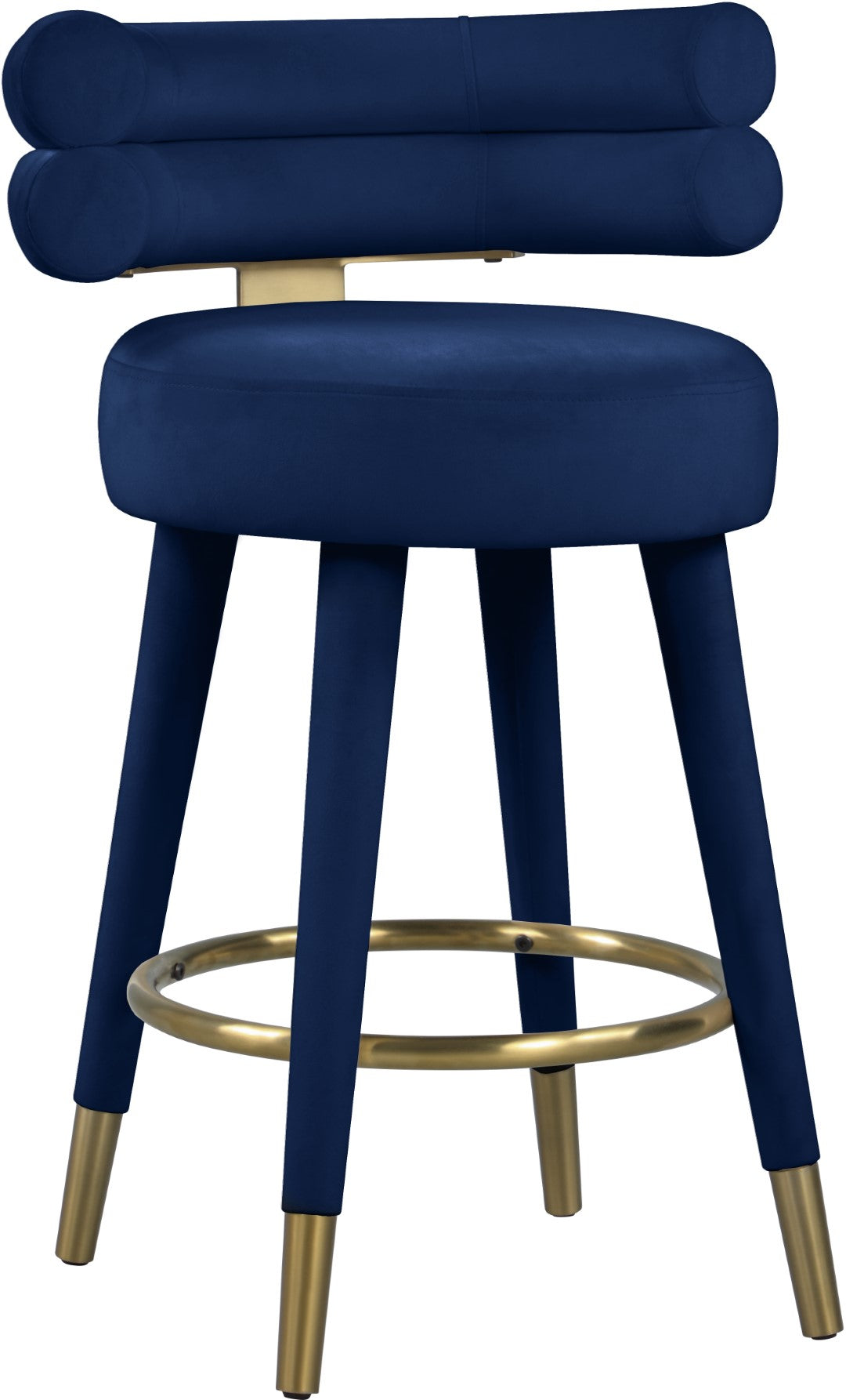 Fitzroy Velvet Counter Stool - Thumbnail 3