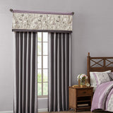 Serene Traditional Pieced Embroidered Window Valance