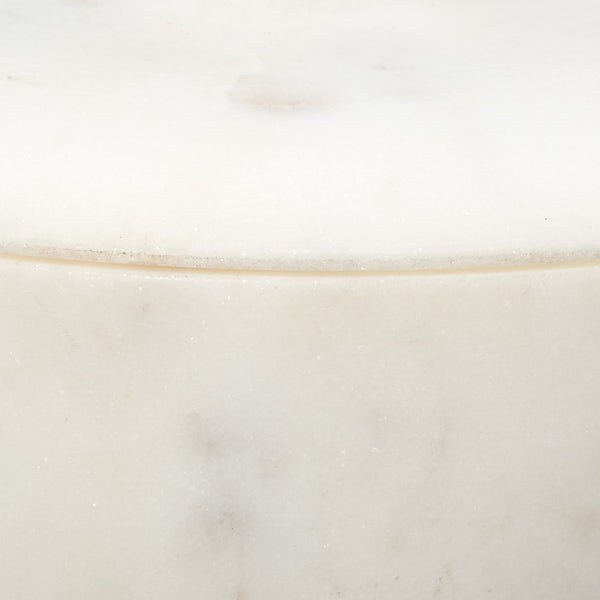 Jamie Young Co. Bennett Small Storage Bowl w/ Lid 7BENN-SMWH