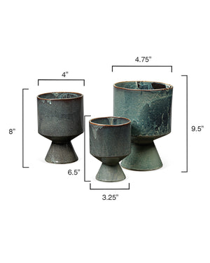 Jamie Young Co. Berkeley Pots (set of 3) 7BERK-POBL