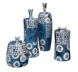 Jamie Young Co. Block Print Vases (Set of 4) 7BLOC-VABL