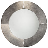 Jamie Young Co. Round Cross Stitch Mirror 7CROS-LGGR