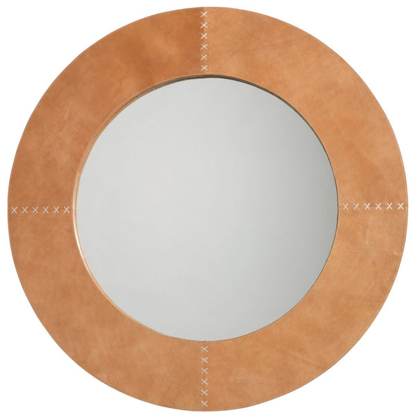 Jamie Young Co. Round Cross Stitch Mirror 7CROS-LGLE