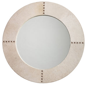 Jamie Young Co. Round Cross Stitch Mirror 7CROS-LGWH