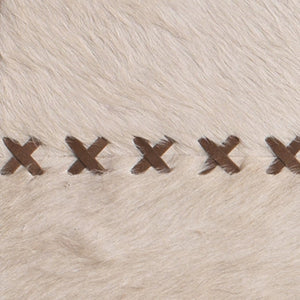 Jamie Young Co. Round Cross Stitch Mirror 7CROS-LGWH