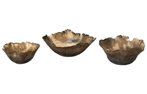 Jamie Young Co. Fleur Ceramic Bowls (set of 3) 7FLEU-BOAG