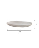 Jamie Young Co. Long Oval Marble Bowl 7LONG-BOWH