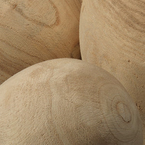 Jamie Young Co. Malibu Wood Balls (set of 3) 7MALI-NATU