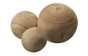 Jamie Young Co. Malibu Wood Balls (set of 3) 7MALI-NATU