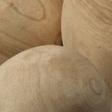 Jamie Young Co. Malibu Wood Balls (set of 3) 7MALI-NATU