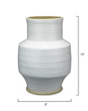 Jamie Young Co. Solstice Ceramic Vase 7SOLS-VAWH