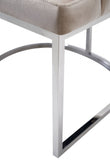 VIG Furniture Modrest Daria - Modern Beige Velvet and Stainless Steel Dining Chair VGZA-Y632-BG-DC VGZA-Y632-BG-DC