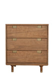 Alpine Furniture Easton Three Drawer Small Chest 2088-04 Sand Mahogany Solids & Veneer 30 x 18 x 34