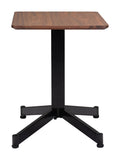 English Elm EE2816 MDF, Steel Mid Century Commercial Grade Side Table Brown, Black MDF, Steel