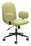 Zuo Modern Lionel 100% Polyester, Plywood, Steel Modern Commercial Grade Office Chair Olive Green, Black 100% Polyester, Plywood, Steel