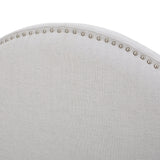 Nora Light Grey Fabric Queen/Full Headboard Noble House