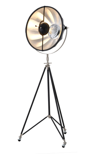 Bethel Black Floor Lamp in Metal