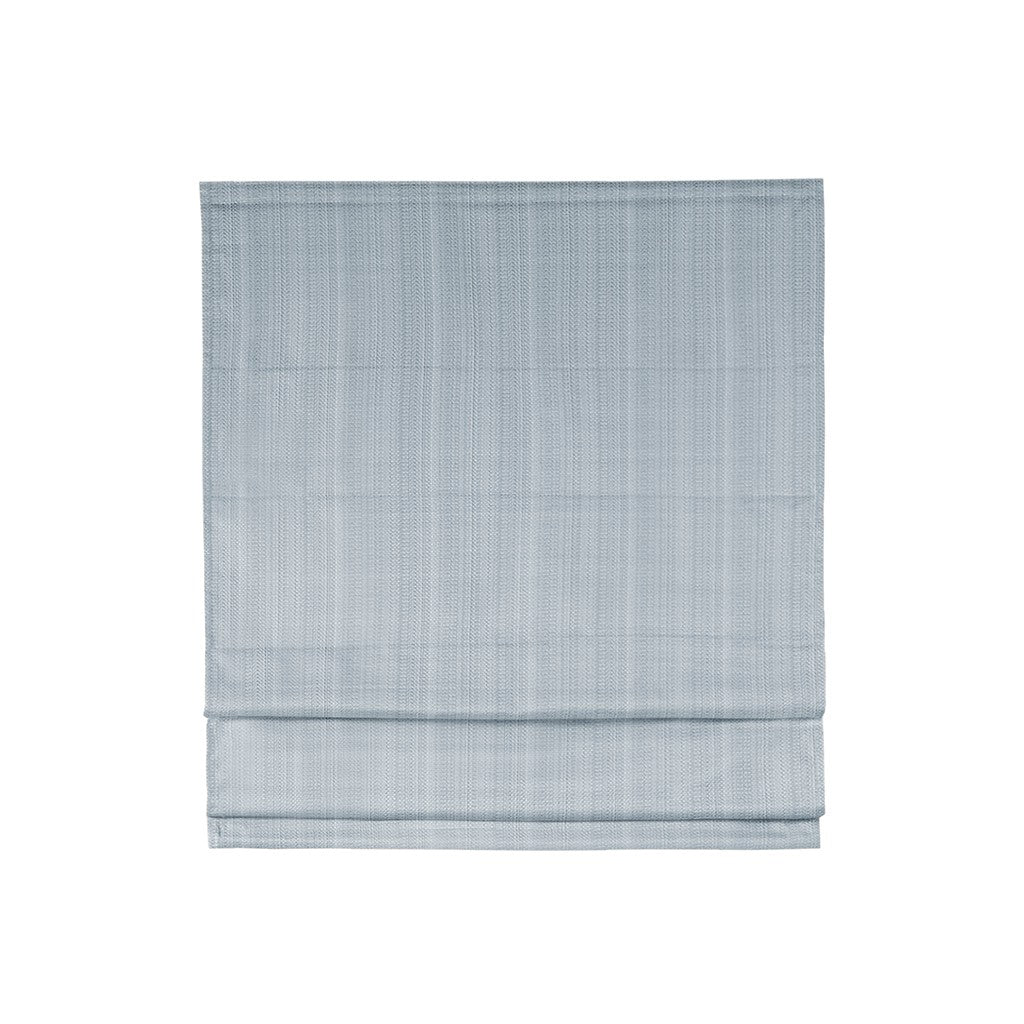 Galen Casual 100% Polyester Basketweave Room Darkening Cordless Roman Shade in Blue