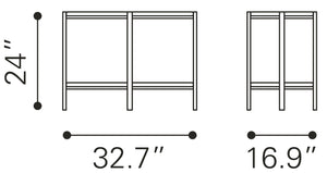 Zuo Modern Benjamin Steel Modern Commercial Grade Coffee Table Gold, Dark Gray Steel