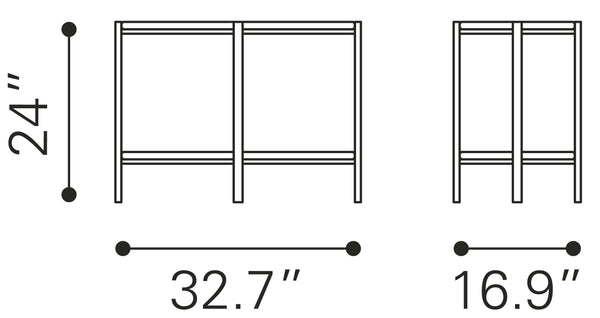 Zuo Modern Benjamin Steel Modern Commercial Grade Coffee Table Gold, Dark Gray Steel