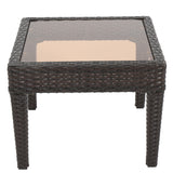 Antibes Multi-Brown PE Accent Table Noble House