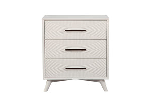 Alpine Furniture Tranquility Small Chest, White 1867-04 White Mahogany Solids & Veneer 30 x 18 x 34