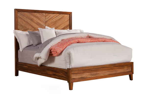 Trinidad Full Bed - Artisan Crafted Mahogany with Toffee Finish, Transitional Style for Any Decor