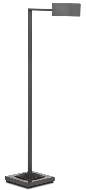 Ruxley Bronze Floor Lamp - Minimalist Design with Rectangular Shade for Stylish Reading Nooks