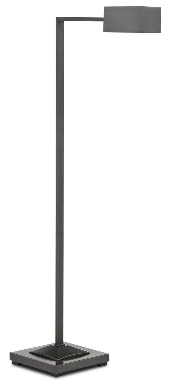 Ruxley Bronze Floor Lamp - Minimalist Design with Rectangular Shade for Stylish Reading Nooks