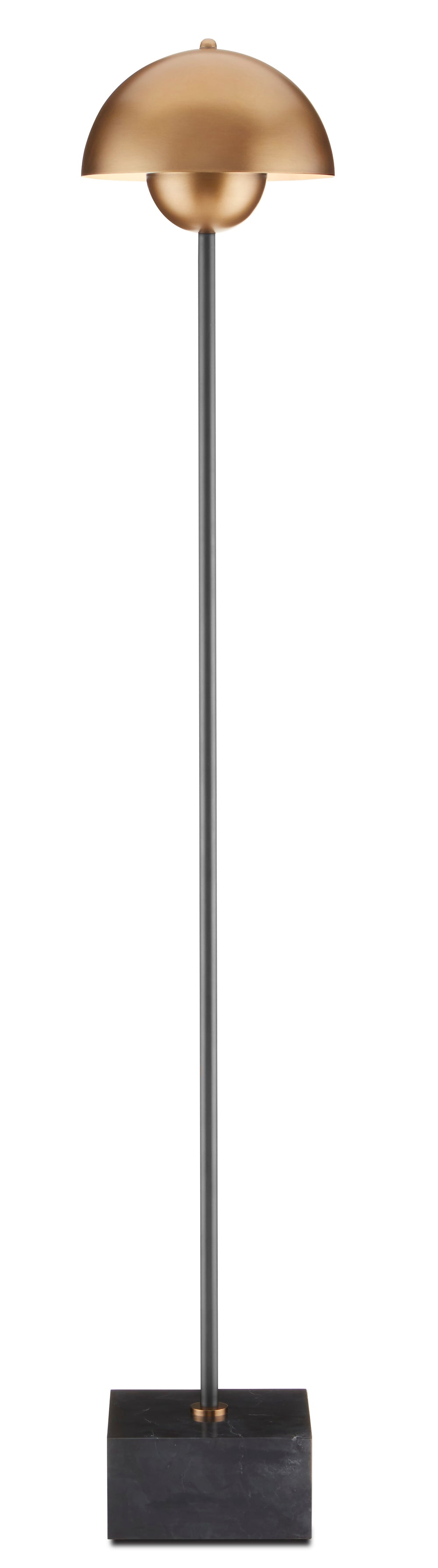 La Rue Floor Lamp - Elegant Brushed Brass & Black Marble Design for Modern Home Decor Lighting