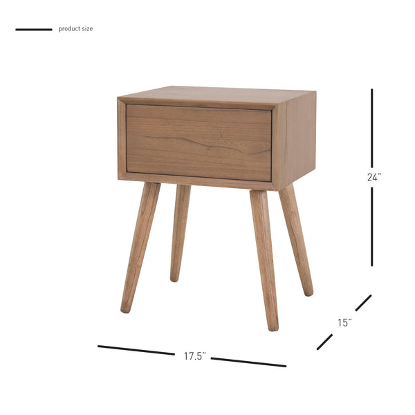 Henley Night Stand Newton Brown