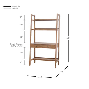 Henley Wall Desk Newton Brown