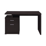 Irving Contemporary 2-drawer Office Desk with Cabinet