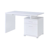 Irving Contemporary 2-drawer Office Desk with Cabinet