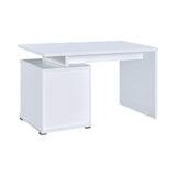 Irving Contemporary 2-drawer Office Desk with Cabinet