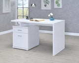 Irving Contemporary 2-drawer Office Desk with Cabinet