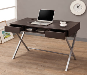 Olsen Casual Lift Top Storage Connect-it Desk Cappuccino