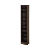 Casual Rectangular Bookcase with 2 Fixed Shelves Cappuccino