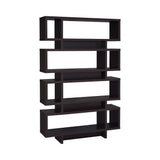 Contemporary 4-tier Open Back Bookcase