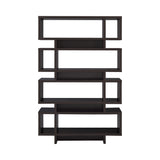 Contemporary 4-tier Open Back Bookcase