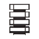 Contemporary 4-tier Open Back Bookcase