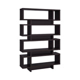 Contemporary 4-tier Open Back Bookcase