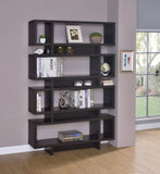 Contemporary 4-tier Open Back Bookcase