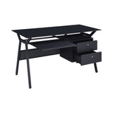 Weaving Casual 2-drawer Computer Desk Black