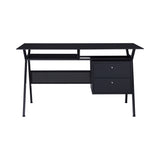 Weaving Casual 2-drawer Computer Desk Black