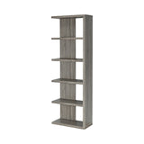 Modern 5-tier Bookcase Weathered Grey