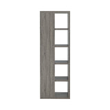 Modern 5-tier Bookcase Weathered Grey