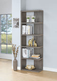 Modern 5-tier Bookcase Weathered Grey